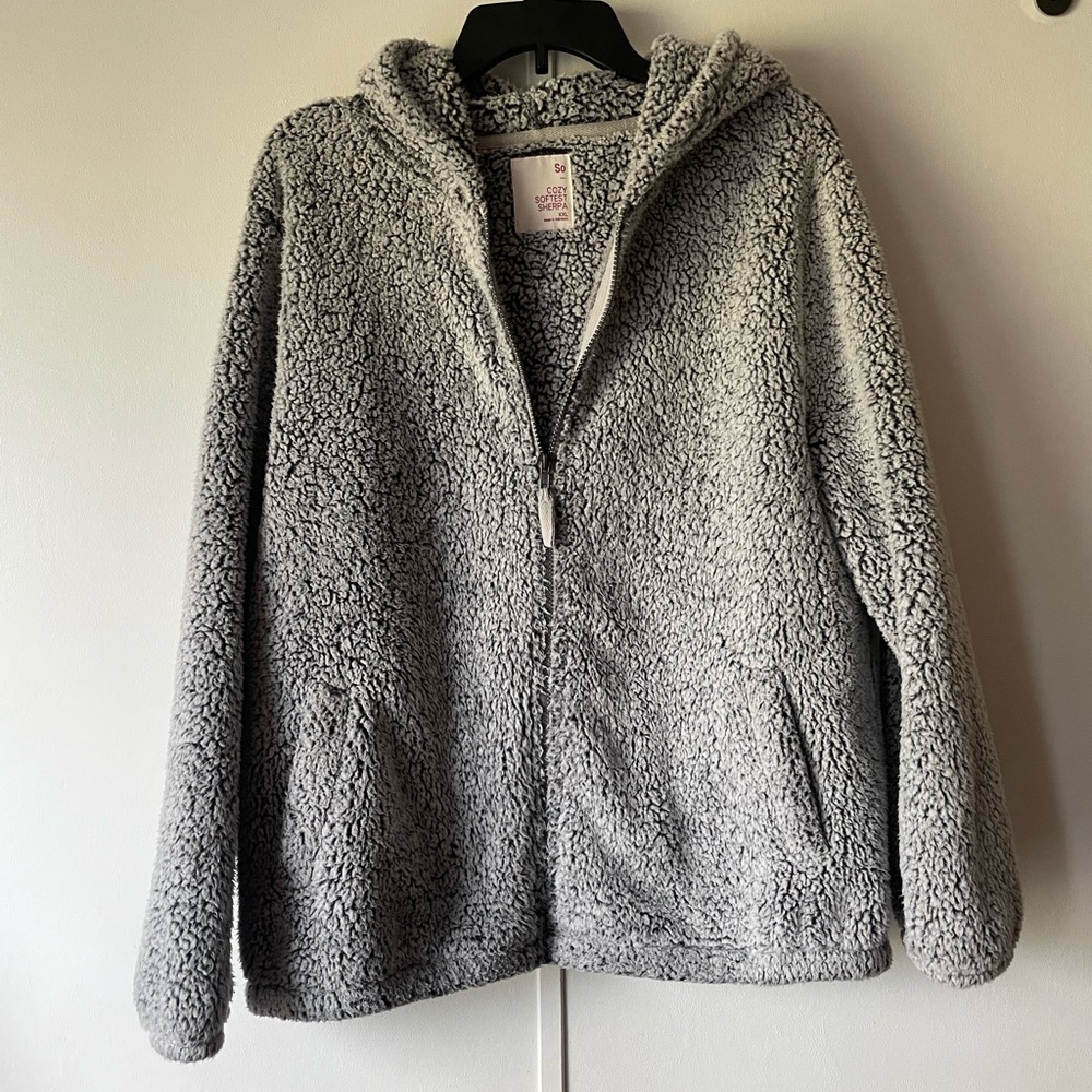 COZY SHERPA ZIP UP JACKET